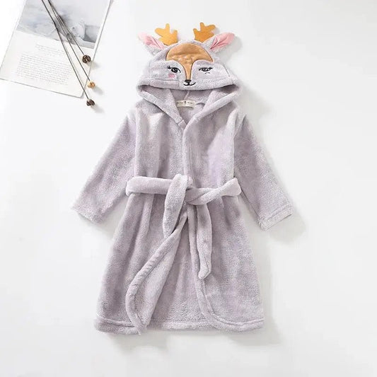 Peignoir Enfant Polaire Cats&Deer Cerf Gris / 9-10T(150cm)