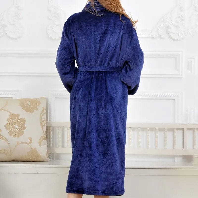 Peignoir Polaire Femme Bleu