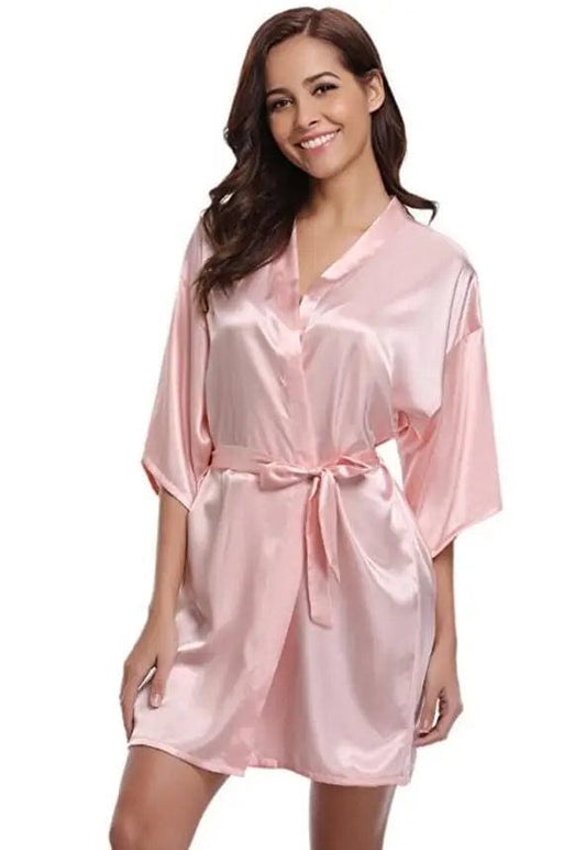 Peignoir satin femme Love